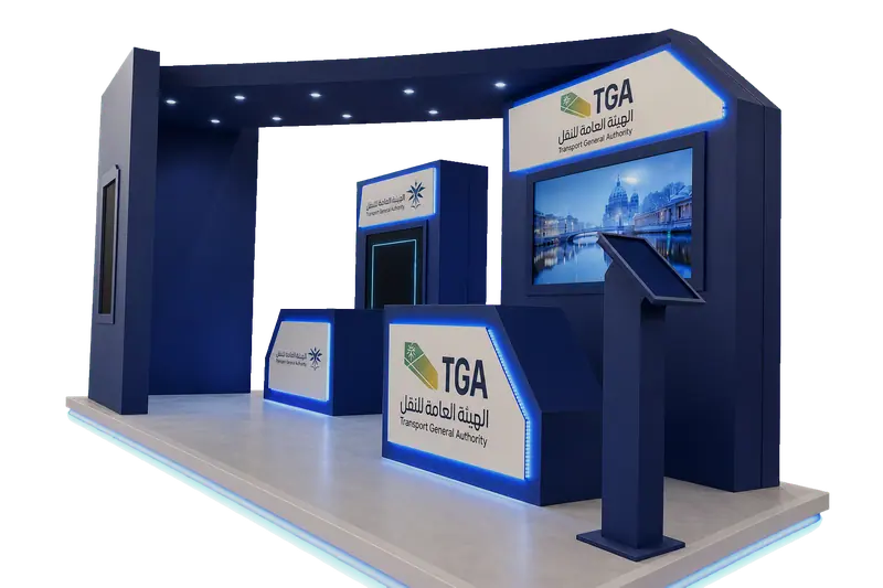 TGA exhibition booth — rendered view