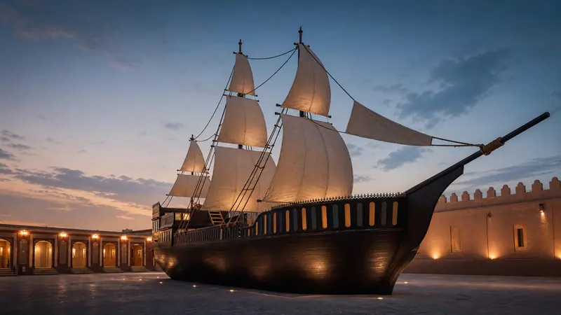 The Ship Restaurant — completed landmark at dusk